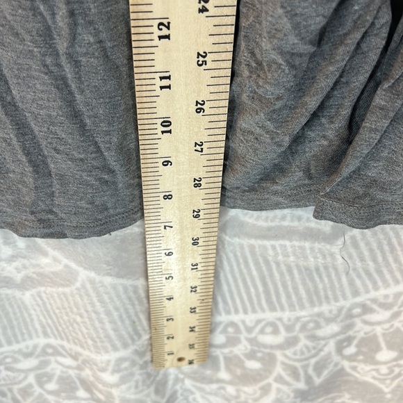 AGLOW HEATHERED GRAY LONG SLEEVE MATERNITY TOP JERSEY KNIT COMFORTABLE L LARGE - Picture 5 of 9